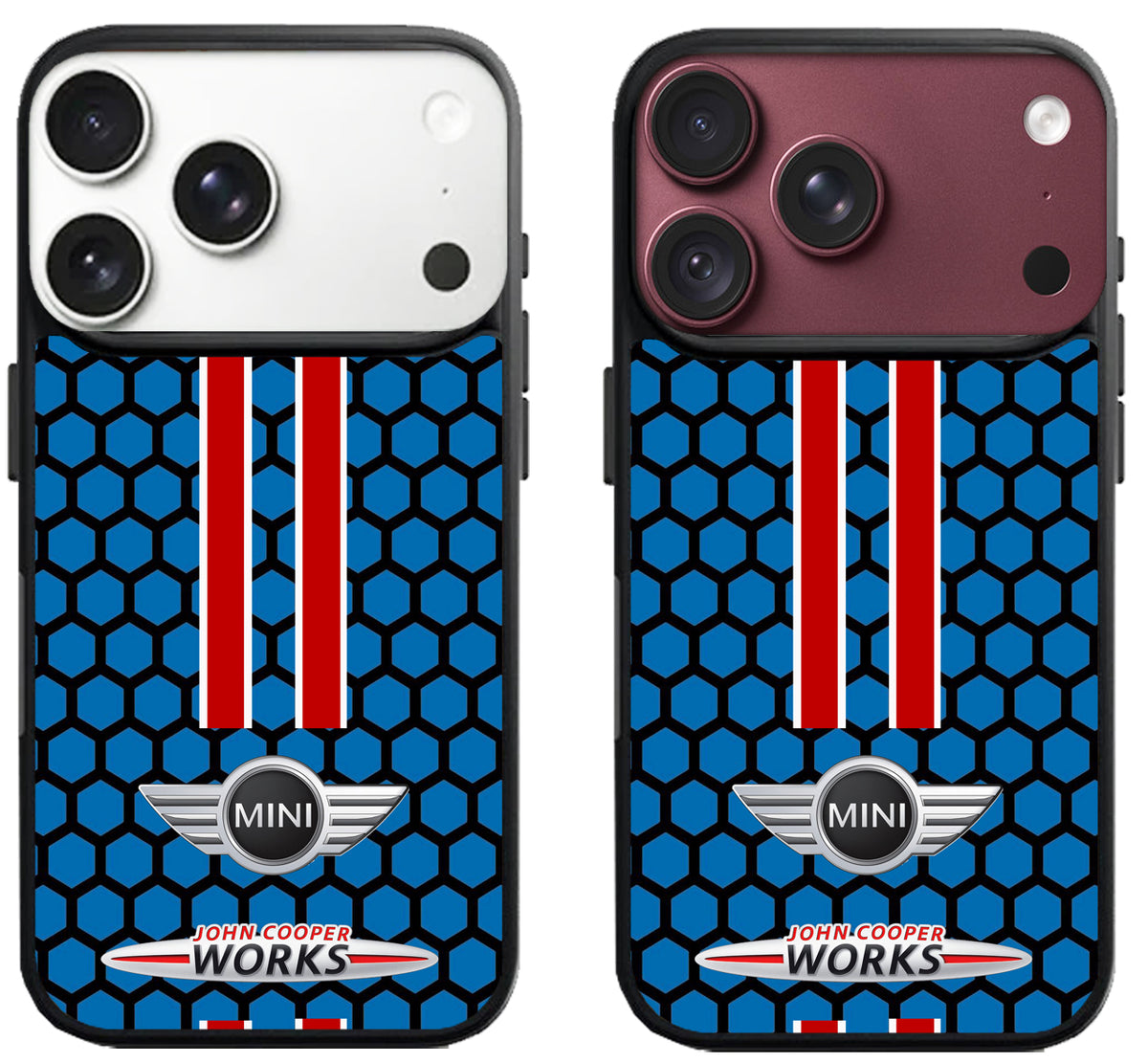 Mini Cooper John Works Blue Hexagon iPhone 18 Pro | 18 Pro Max Case