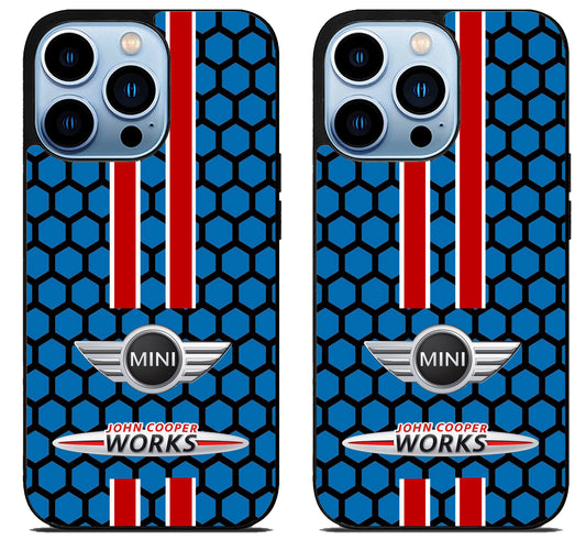 Mini Cooper Blue Hexagon iPhone 15 Pro | iPhone 15 Pro Max Case