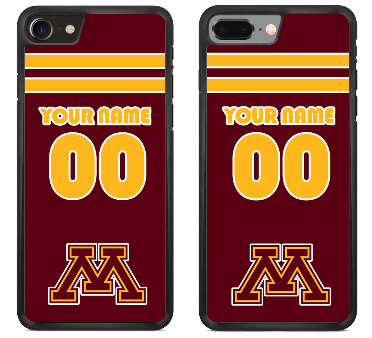 Custom Personalized Middle Minnesota Golden Gophers iPhone 8 | 8 Plus Case