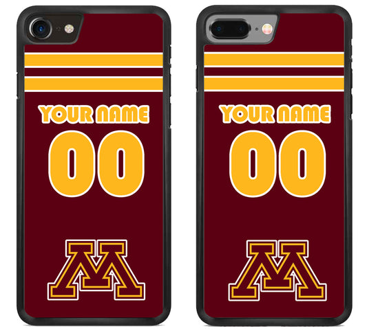 Custom Personalized Middle Minnesota Golden Gophers iPhone 8 | 8 Plus Case