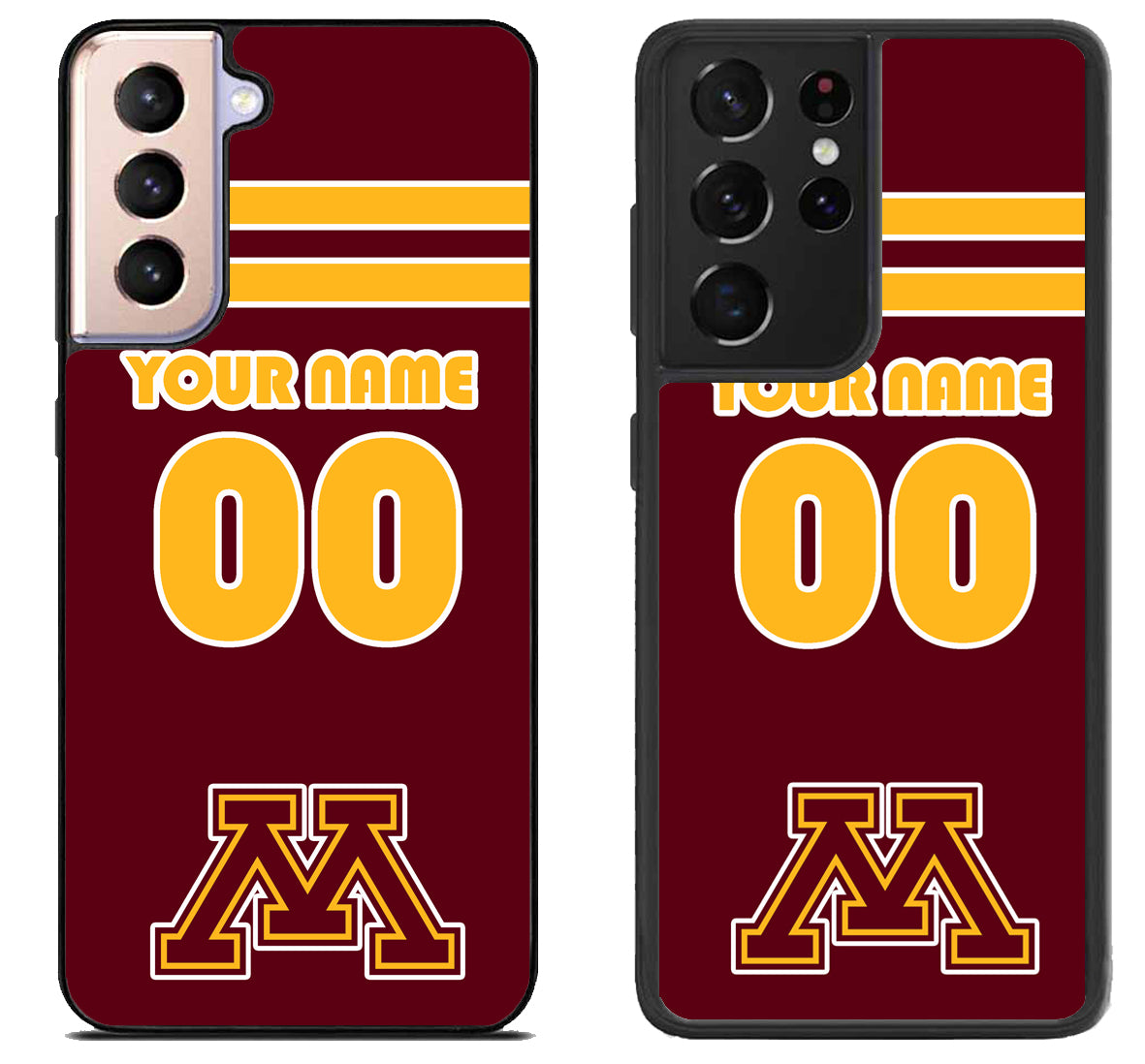 Custom Personalized Minnesota Golden Gophers Samsung Galaxy S21 | S21 FE | S21+ | S21 Ultra Case