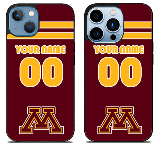 Custom Personalized Minnesota Golden Gophers iPhone 13 | 13 Mini | 13 Pro | 13 Pro Max Case