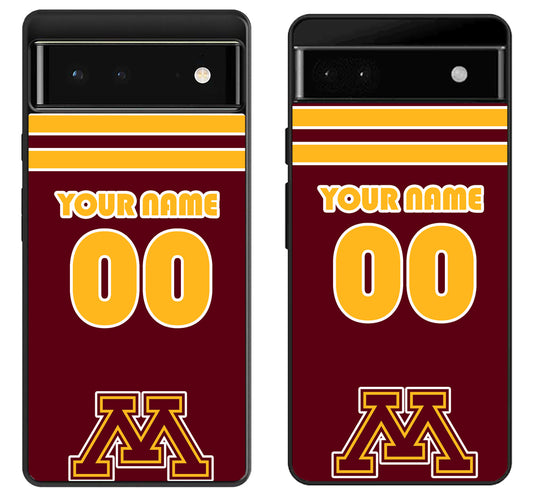 Custom Personalized Minnesota Golden Gophers Google Pixel 6 | 6A | 6 Pro Case