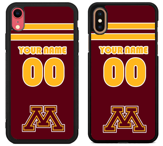 Custom Personalized Minnesota Golden Gophers iPhone X | Xs | Xr | Xs Max Case