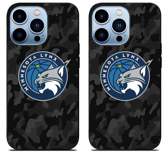 Minnesota Lynx Camo iPhone 15 Pro | iPhone 15 Pro Max Case