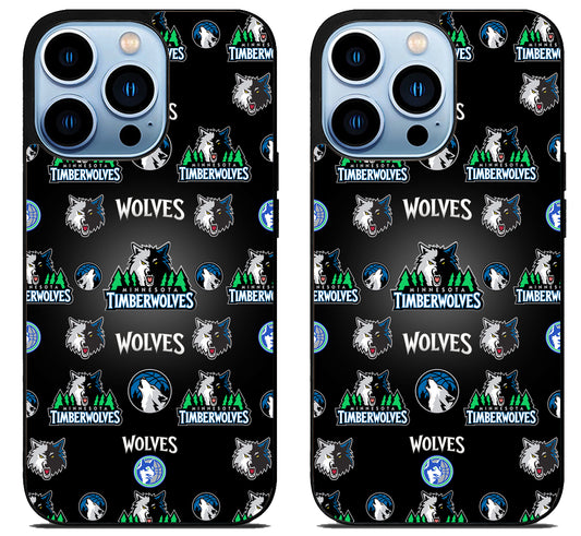 Minnesota Timberwolves Collage iPhone 15 Pro | iPhone 15 Pro Max Case