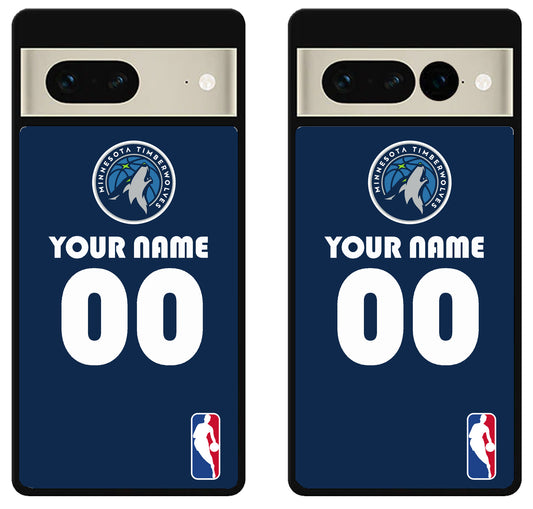 Custom Personalized Minnesota Timberwolves NBA Google Pixel 7 | 7 Pro Case