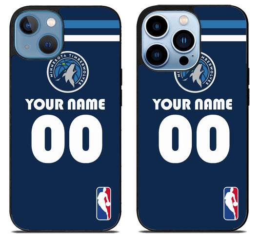 Custom Personalized Minnesota Timberwolves NBA iPhone 13 | 13 Mini | 13 Pro | 13 Pro Max Case