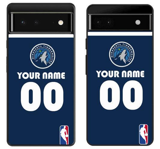 Custom Personalized Minnesota Timberwolves NBA Google Pixel 6 | 6A | 6 Pro Case