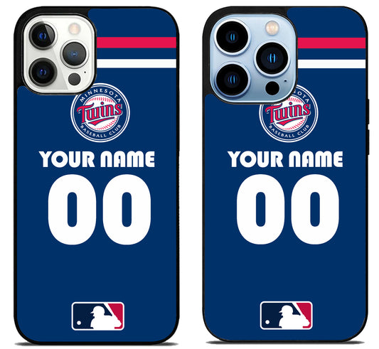 Custom Personalized Minnesota Twins MLB iPhone 15 Pro | iPhone 15 Pro Max Case