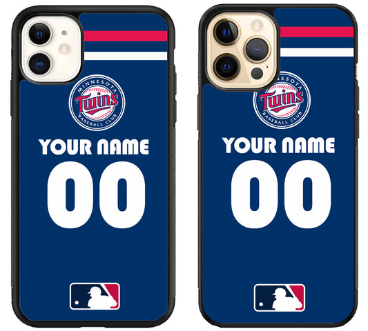 Custom Personalized Minnesota Twins MLB iPhone 12 | 12 Mini | 12 Pro | 12 Pro Max Case