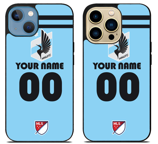 Custom Personalized Minnesota United FC MLS iPhone 14 | 14 Plus | 14 Pro | 14 Pro Max Case