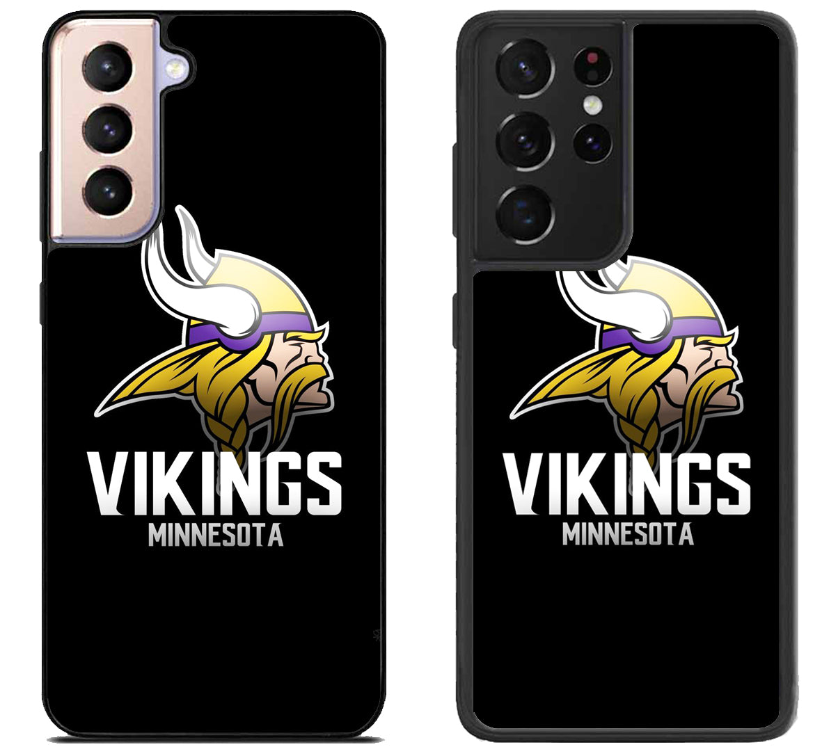 Minnesota Vikings Black Samsung Galaxy S21 | S21 FE | S21+ | S21 Ultra Case