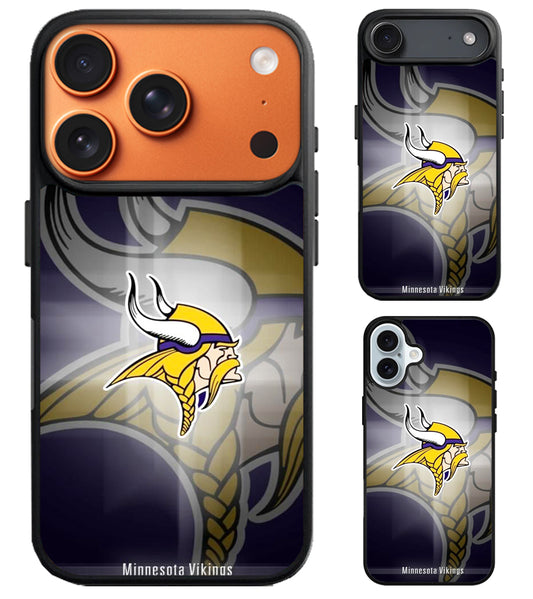 Minnesota Vikings Logo Background iPhone Air | iPhone 17 | 17 Pro | 17 Pro Max Case