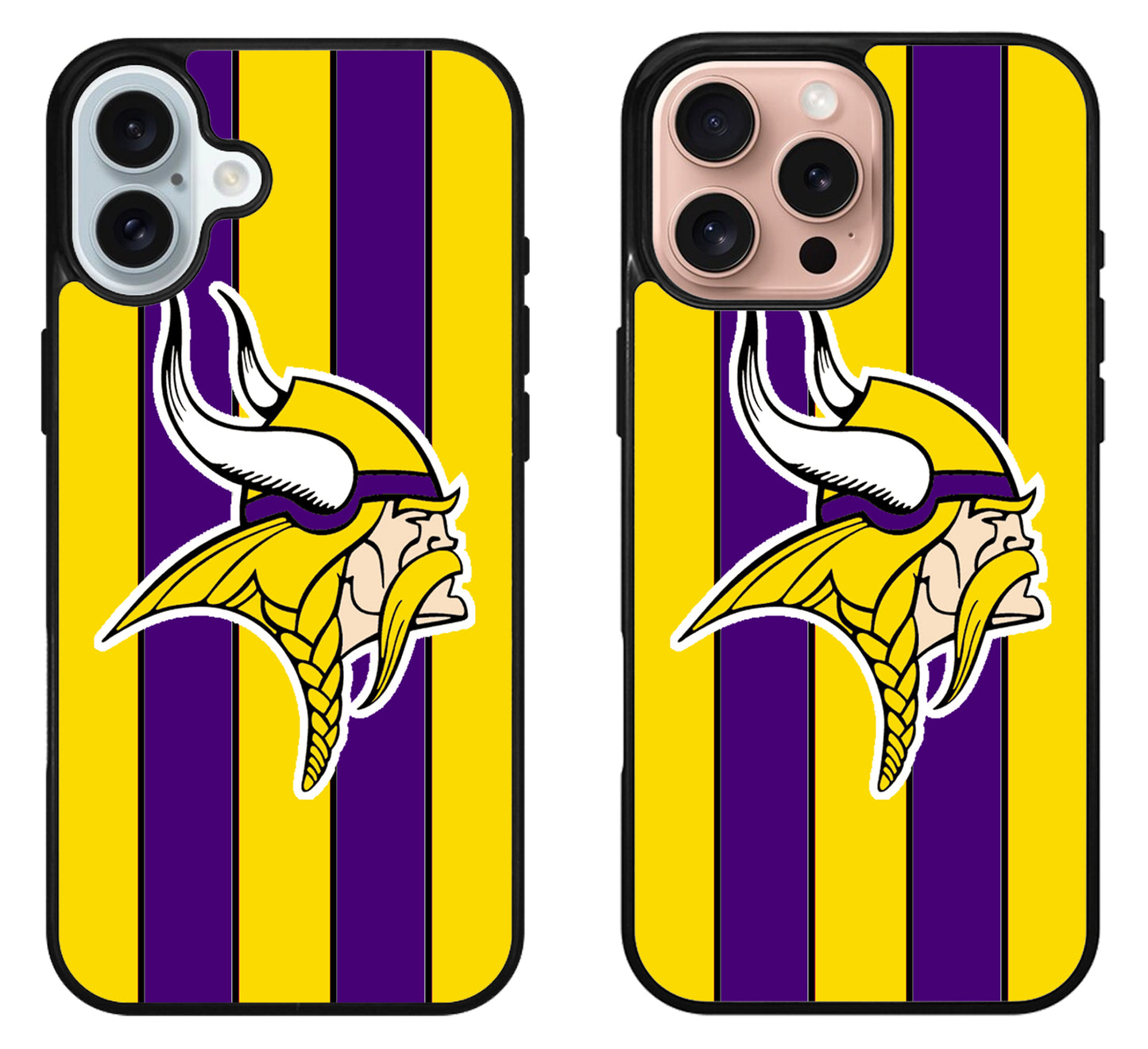 Minnesota Vikings Stripe iPhone 16 | 16 Plus | 16 Pro | 16 Pro Max Case