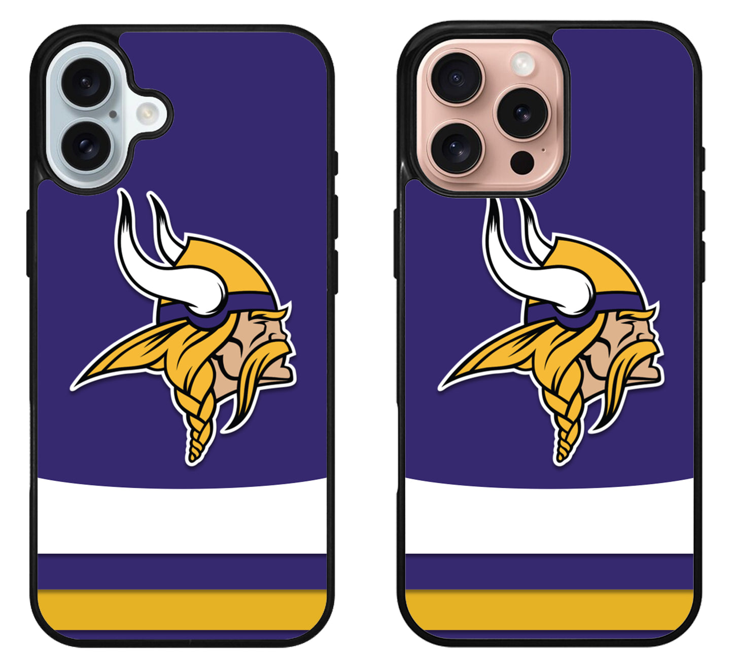 Minnesota Vikings Stripe Color iPhone 16 | 16 Plus | 16 Pro | 16 Pro Max Case