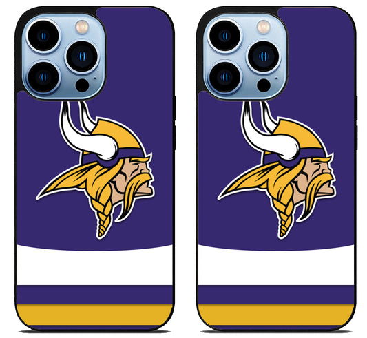 Minnesota Vikings Stripe iPhone 15 Pro | iPhone 15 Pro Max Case