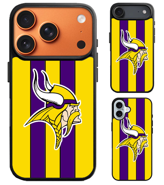 Minnesota Vikings Stripe iPhone Air | iPhone 17 | 17 Pro | 17 Pro Max Case