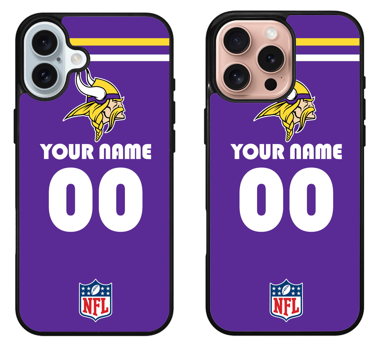 Custom Personalized Minnesota Vikings NFL iPhone 16 | 16 Plus | 16 Pro | 16 Pro Max Case