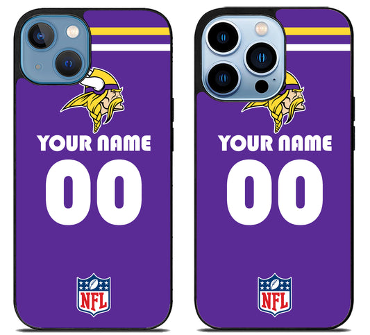Custom Personalized Minnesota Vikings NFL iPhone 13 | 13 Mini | 13 Pro | 13 Pro Max Case