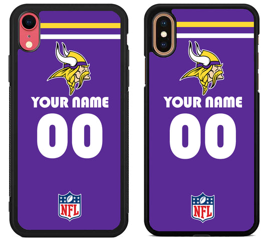 Custom Personalized Minnesota Vikings NFL iPhone X | Xs | Xr | Xs Max Case