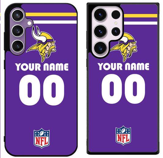 Custom Personalized Minnesota Vikings Samsung Galaxy S24 | S24+ | S24 Ultra Case