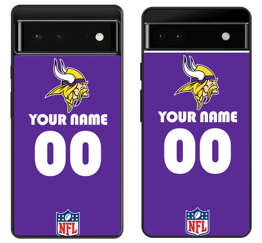 Custom Personalized Minnesota Vikings NFL Google Pixel 6 | 6A | 6 Pro Case