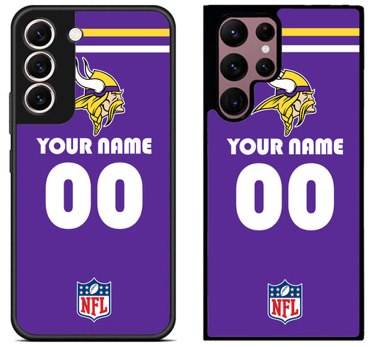 Custom Personalized Minnesota Vikings NFL Samsung Galaxy S22 | S22+ | S22 Ultra Case