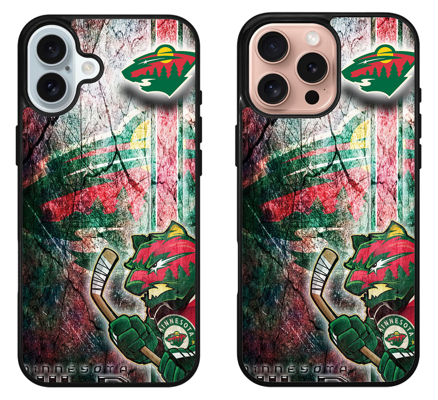 Minnesota Wild Background iPhone 16 | 16 Plus | 16 Pro | 16 Pro Max Case
