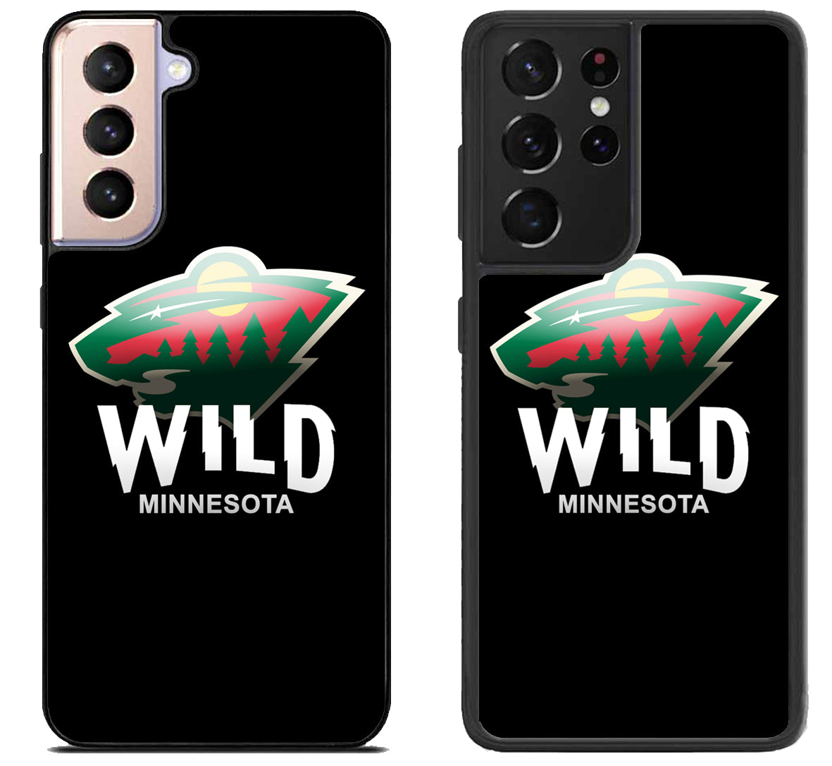 Minnesota Wild Black Samsung Galaxy S21 | S21 FE | S21+ | S21 Ultra Case