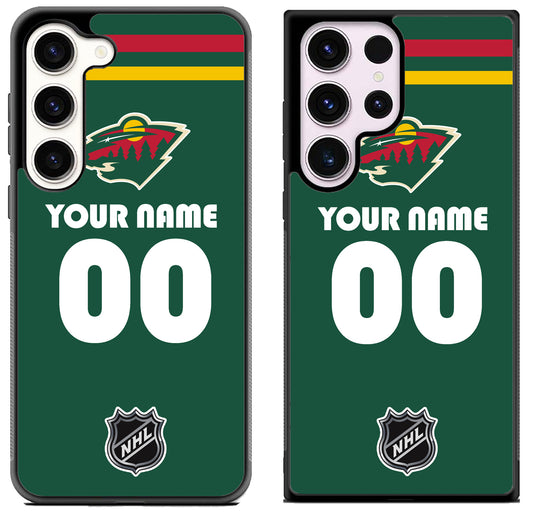 Custom Personalized Minnesota Wild NHL Samsung Galaxy S23 | S23+ | S23 Ultra Case