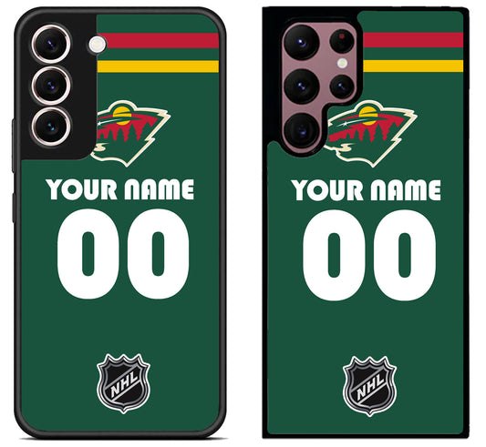 Custom Personalized Minnesota Wild NHL Samsung Galaxy S22 | S22+ | S22 Ultra Case