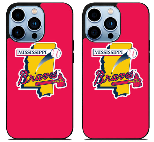 Mississippi Braves Red iPhone 15 Pro | iPhone 15 Pro Max Case