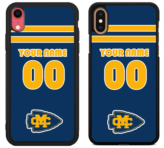 Custom Personalized Mississippi College Choctaws iPhone X | Xs | Xr | Xs Max Case