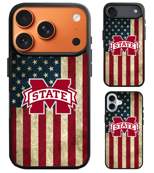 Mississippi State Bulldogs Logo Flag iPhone Air | iPhone 17 | 17 Pro | 17 Pro Max Case