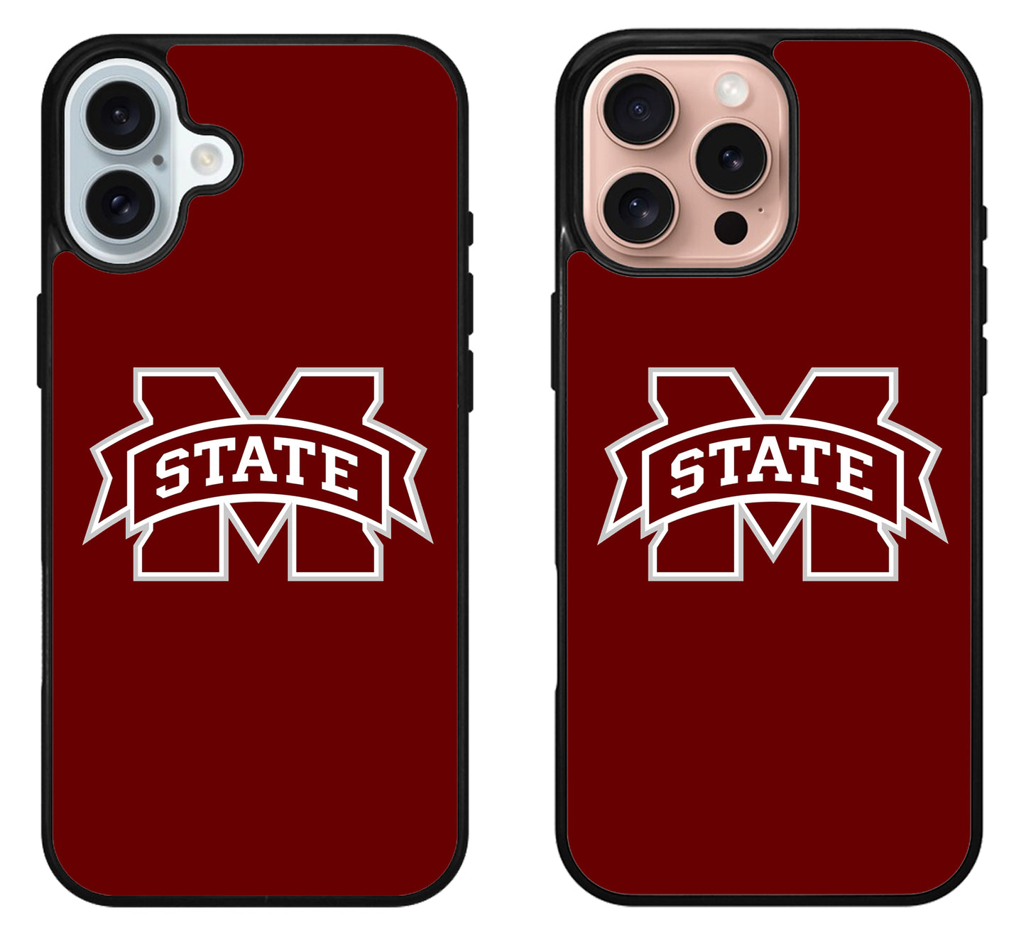 Mississippi State Bulldogs Red iPhone 16 | 16 Plus | 16 Pro | 16 Pro Max Case