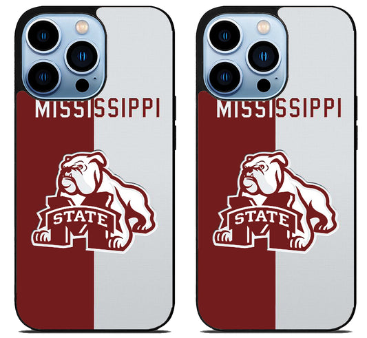 Mississippi State Bulldogs Stripe iPhone 15 Pro | iPhone 15 Pro Max Case