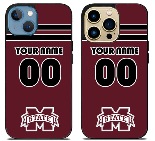 Custom Personalized Mississippi State Bulldogs iPhone 14 | 14 Plus | 14 Pro | 14 Pro Max Case