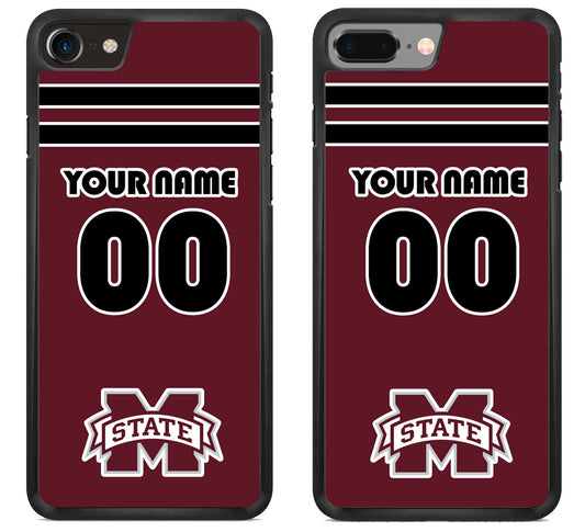 Custom Personalized Middle Mississippi State Bulldogs iPhone 8 | 8 Plus Case