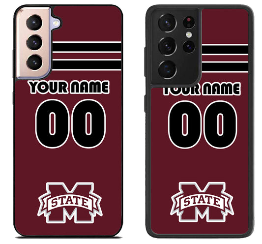 Custom Personalized Mississippi State Bulldogs Samsung Galaxy S21 | S21 FE | S21+ | S21 Ultra Case