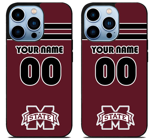 Custom Personalized Mississippi State Bulldogs iPhone 15 Pro | iPhone 15 Pro Max Case