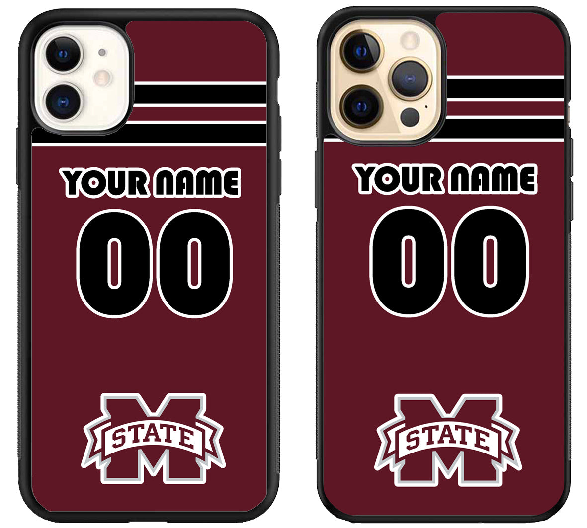 Custom Personalized Mississippi State Bulldogs iPhone 12 | 12 Mini | 12 Pro | 12 Pro Max Case