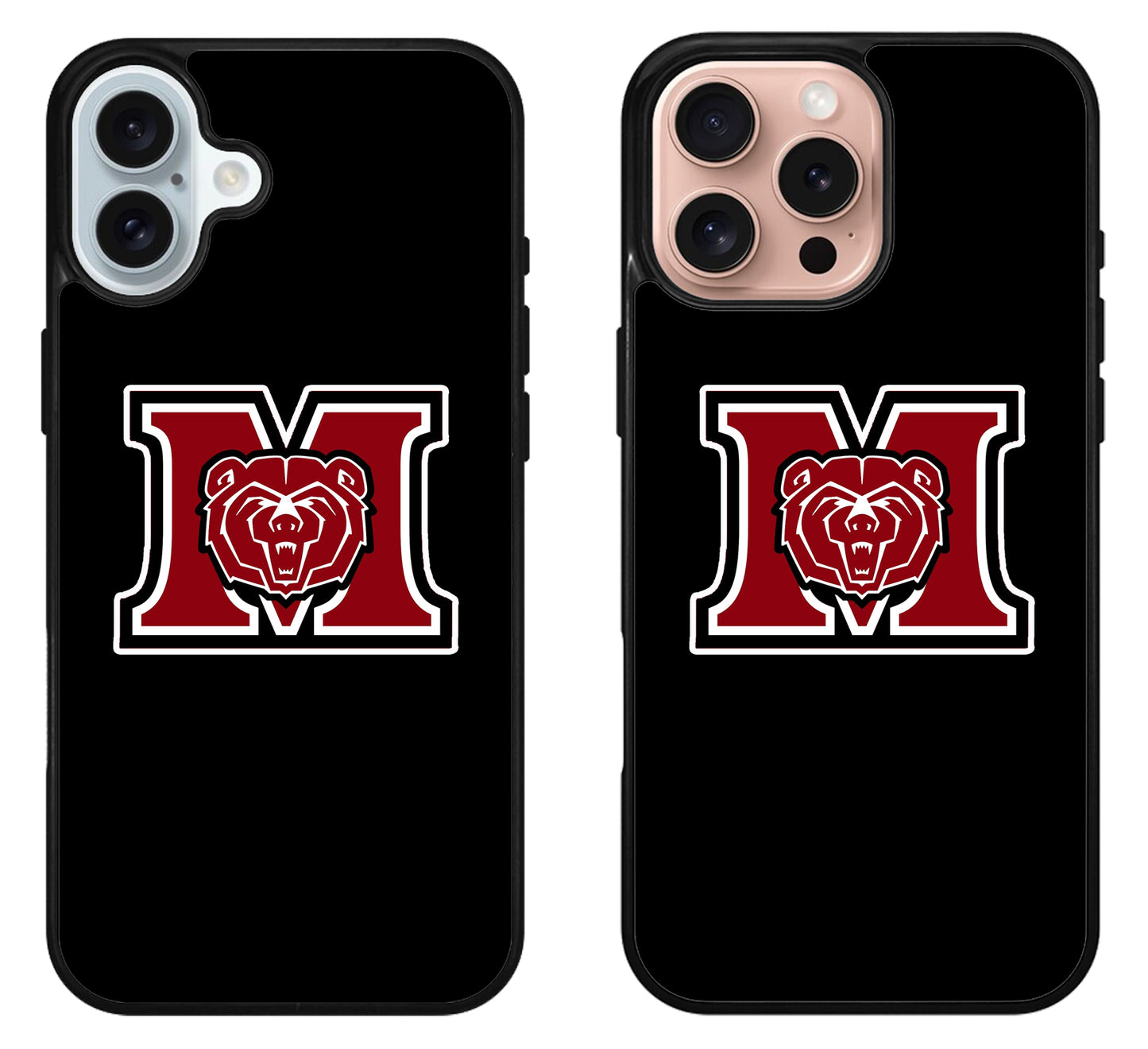 Missouri State Bears Black iPhone 16 | 16 Plus | 16 Pro | 16 Pro Max Case