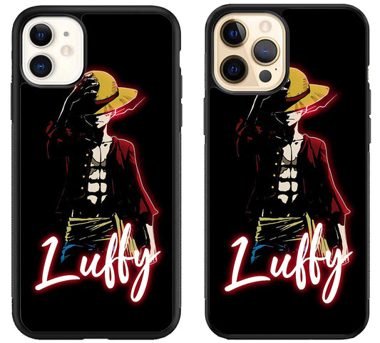 Monkey D luffy One Piece Black iPhone 12 | 12 Mini | 12 Pro | 12 Pro Max Case