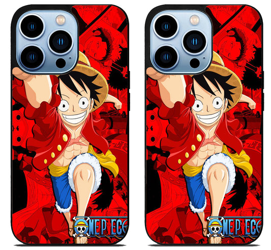 Monkey D luffy One Piece Collage iPhone 15 Pro | iPhone 15 Pro Max Case