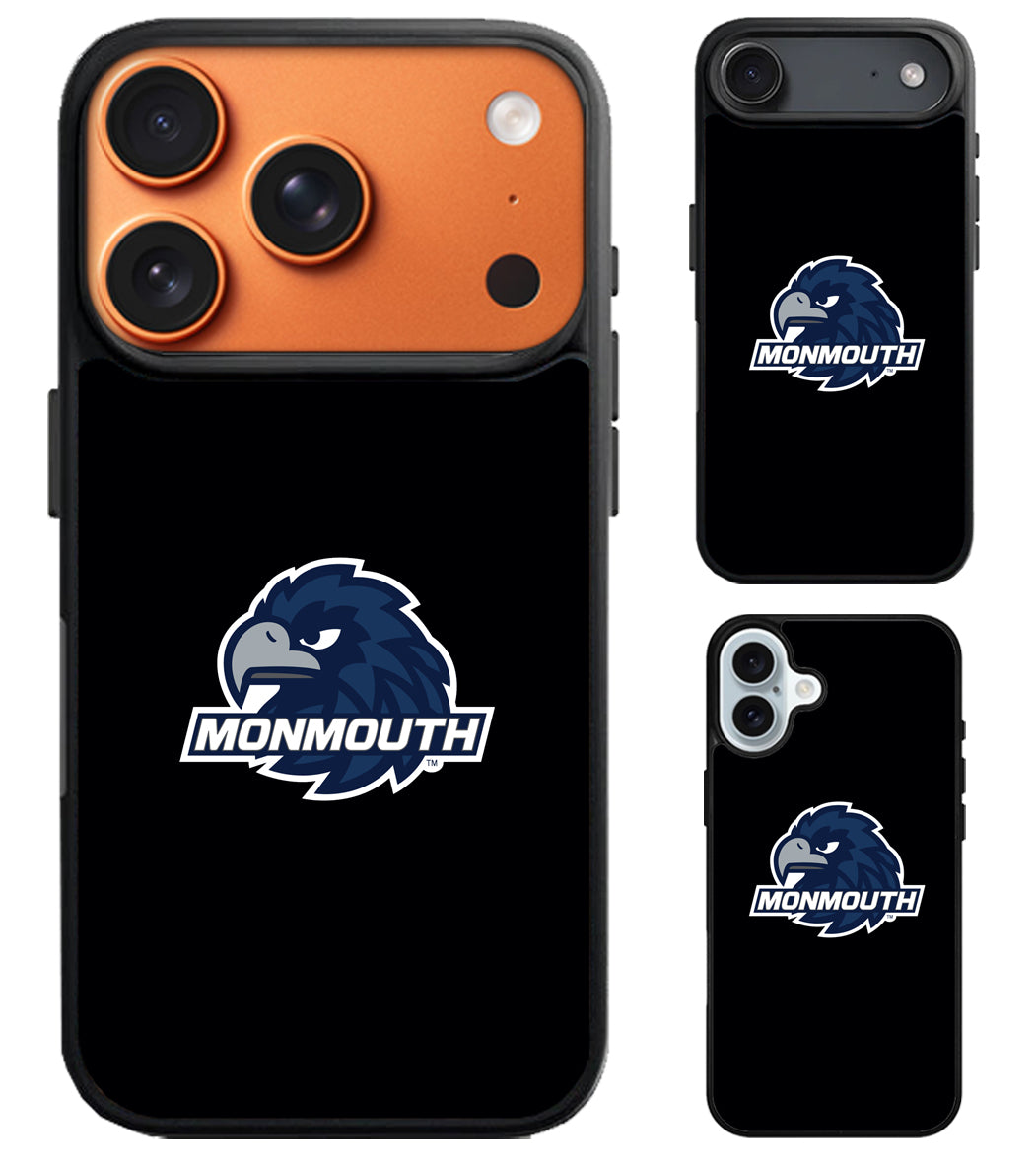 Monmouth Hawks Black iPhone Air | iPhone 17 | 17 Pro | 17 Pro Max Case