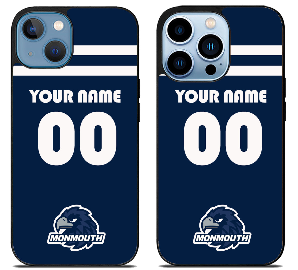 Custom Personalized Monmouth Hawks iPhone 13 | 13 Mini | 13 Pro | 13 Pro Max Case