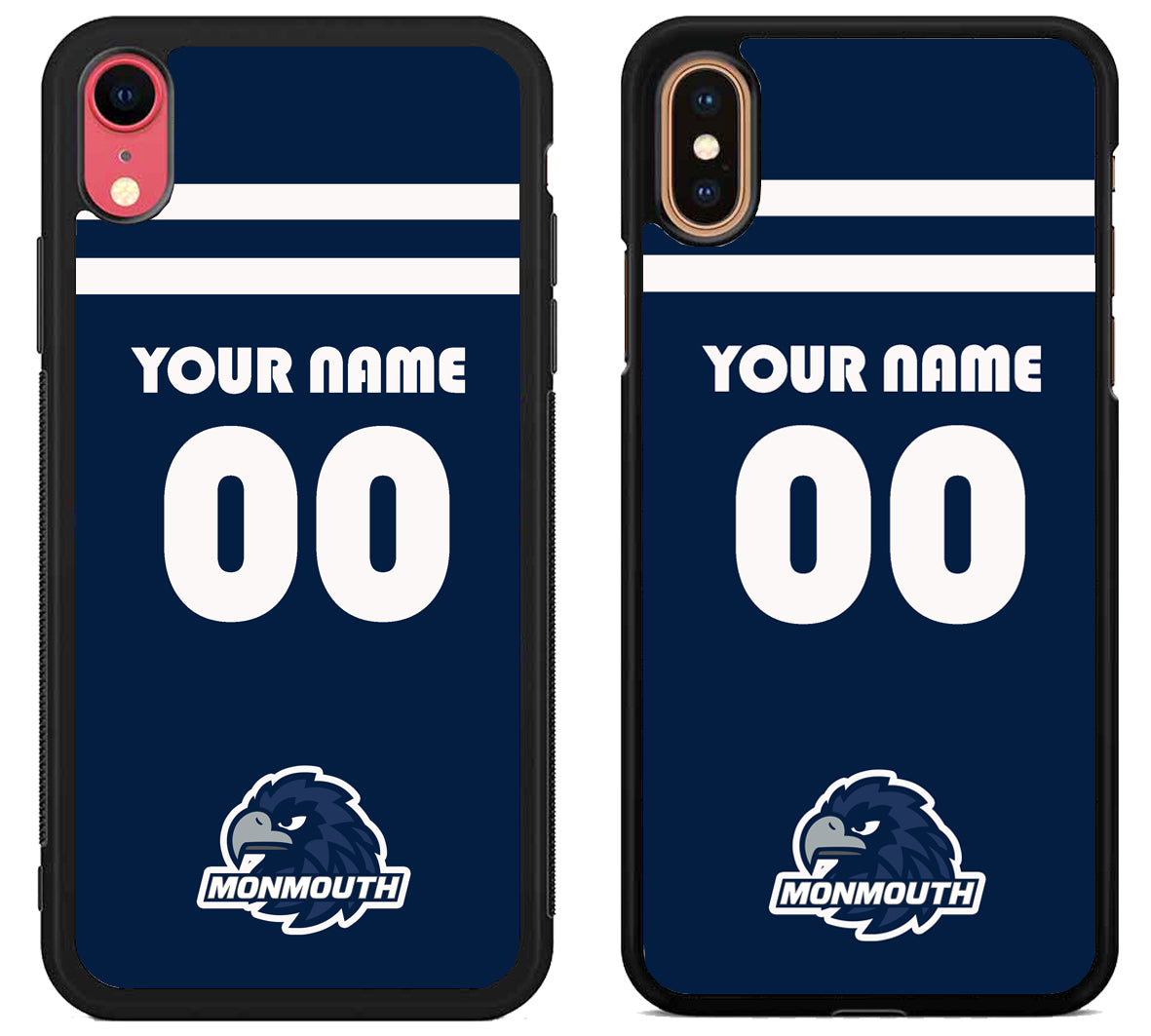 Custom Personalized Monmouth Hawks iPhone X | Xs | Xr | Xs Max Case