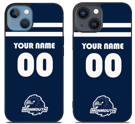 Custom Personalized Monmouth Hawks iPhone 15 | iPhone 15 Plus Case