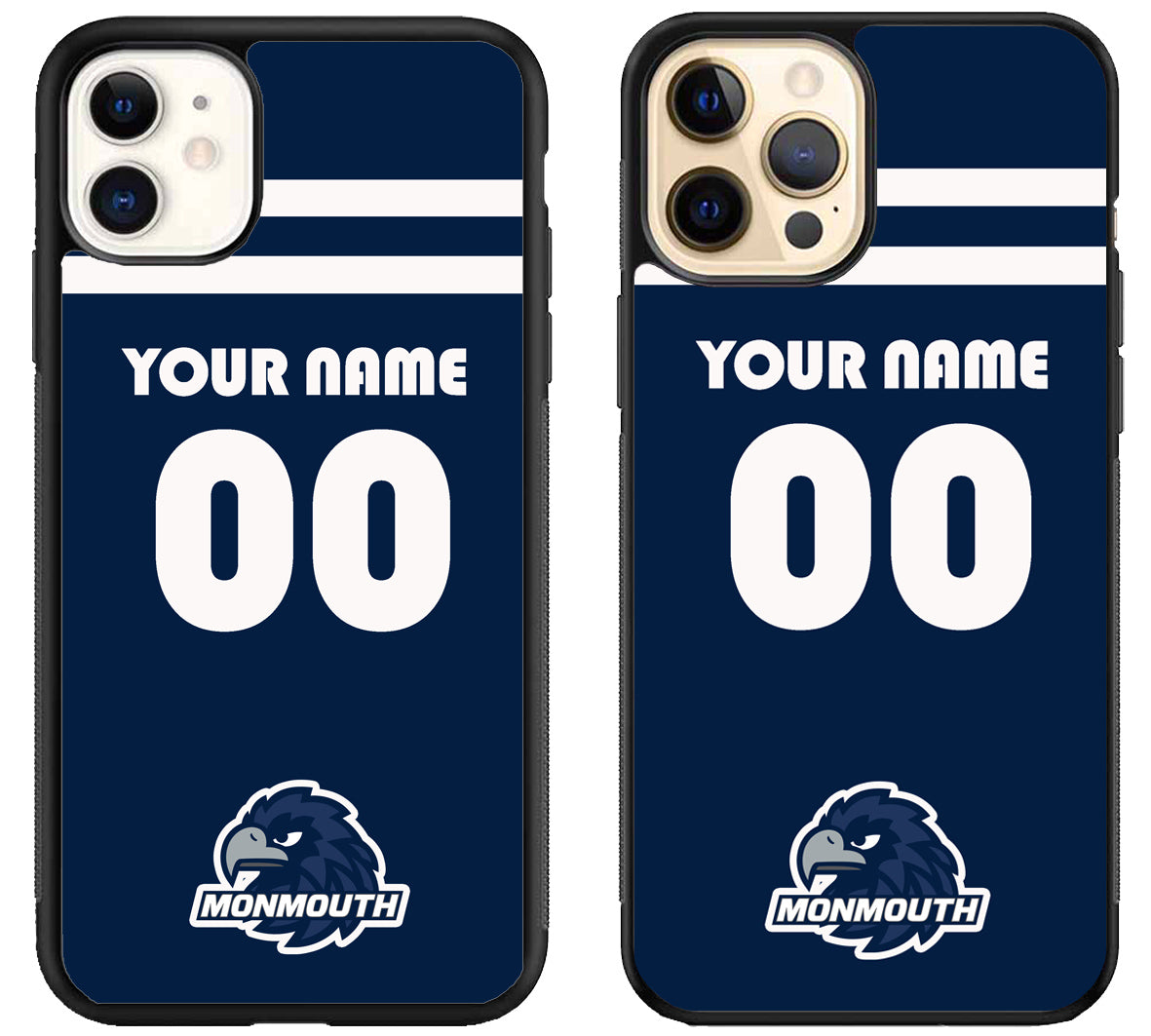 Custom Personalized Monmouth Hawks iPhone 12 | 12 Mini | 12 Pro | 12 Pro Max Case